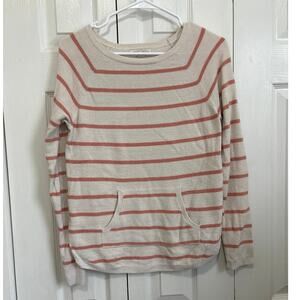 Barefoot Dreams Cozy Chic Ultra Lite Striped Pullover Soft Sweater XS